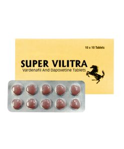 Super Vilitra has vardenafil/Dapoxetine active ingredient which, FDA approved PDE5 Inhibitor drugs. Super Vilitra Helps to cure erectile dysfunction problems in men