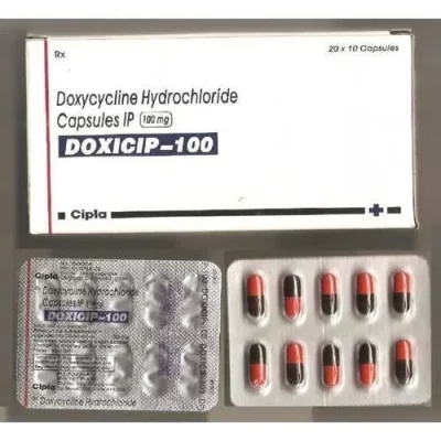 Doxycycline 100 mg is an oral tablet that is used for treating bacterial infections, including severe acne. It is a tetracycline antibiotic that takes effect by stopping bacterial growth in the body.
