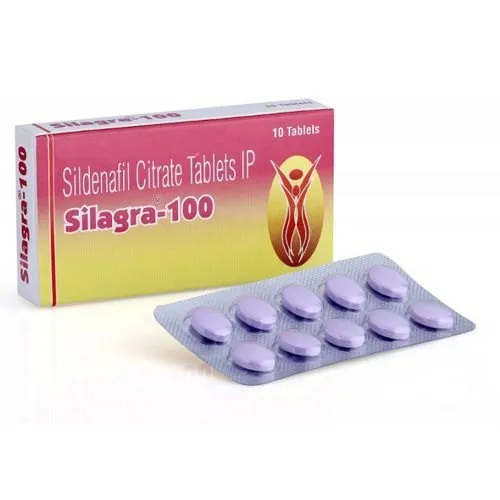 Silagra 100 mg is an oral drug prescribed by doctors for the treatment of erectile dysfunction (ED) in men. It contains the active ingredient Sildenafil Citrate (found in the famous blue pill) that works by increasing blood flow to the penis.