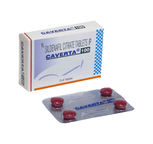 Caverta 100 mg contains Sildenafil Citrate that helps you attain a firm erection for 4-5 hours. Buy this magic pill and please your partner.