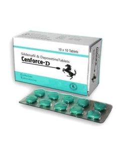 Cenforce D contains Sildenafil citrate and Dapoxetine Hydrochloride used in treatment of premature ejaculation and impotence in men