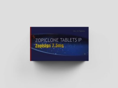 Zopiclone 7.5 mg is a sedative-hypnotic medication used primarily to treat insomnia.