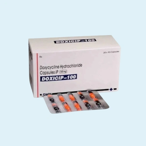 Doxycycline 100 mg is an oral tablet that is used for treating bacterial infections, including severe acne. It is a tetracycline antibiotic that takes effect by stopping bacterial growth in the body.