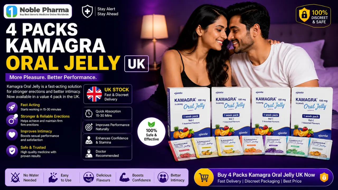 4 Packs Kamagra Oral Jelly UK