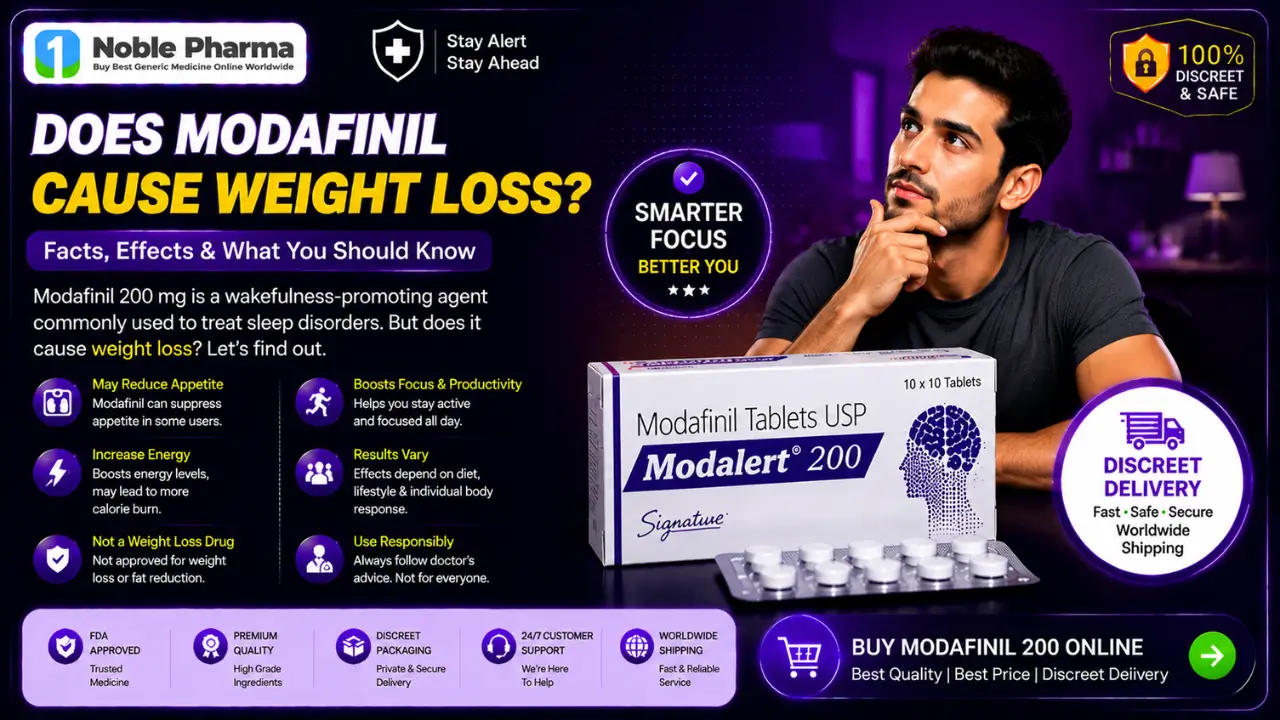 Does modafinil cause weight loss