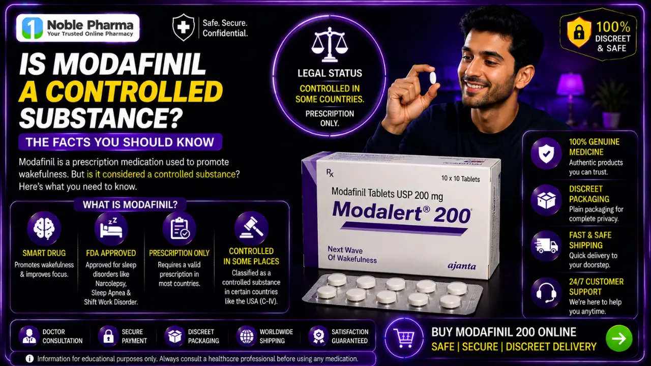 Is modafinil a controlled substance